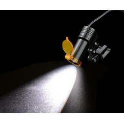 Dental 5W LED Headlight with Filter + 3.5X Surgeon Loupe Black