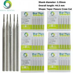 10Pcs HP 698 699 699L 700 701 701L Burs Dental Carbide Taper Fissure Cross
