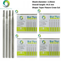 10Pcs HP 702 703 703L 704 Carbide Burs Dental Carbide Taper Fissure Cross Cut Burs