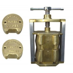 Dental Labor Upper Lower Denture Flask Set made of Brass