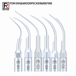 10Pcs Refine® Ultrasonic Piezo Scaling Tips G1 G2 G3 G4 G5 G6 GD1 GD2 GD3 GD4 GD5 GD6 Fit EMS Woodpecker
