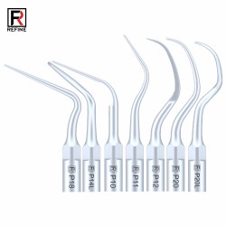 10Pcs Refine®Ultrasonic Piezo Scaling Tips P10 P11 P12 P14L P18 P20 P20L P20R P21 22 LR Fit Woodpecker EMS