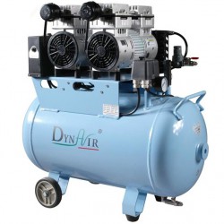 DYNAIR DA7002D 1100W/1.5HP Silent Oil Free Air Compressor with Air Dryer 207L/min