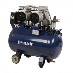 Dynamic DA5002 1.1KW/1.5HP Dental Oil Free Silent Air Compressor 50L Tank