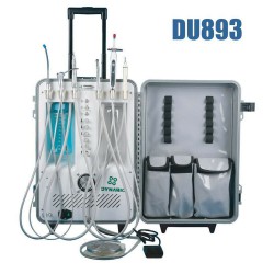 Dynamic® DU893 Portable Dental Unit with Compressor + Scaler Handpiece + Curing Light