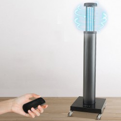 150-200W UV+ Ozone Sterilizer Lamp UV Lamp Trolley Sterilizer Disinfection Light Cart Human Body Induction with Wheels