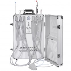 G13-B Portable Dental Unit with Air Compressor+ Curing Light +Scaler Handpiece 2/4H