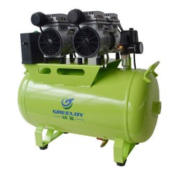 Greeloy GA-62 1.5HP 60L Dental Lab Medical Air Compressor with Check Valve