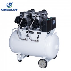 Greeloy GA-62 1.5HP 60L Dental Lab Medical Air Compressor with Check Valve