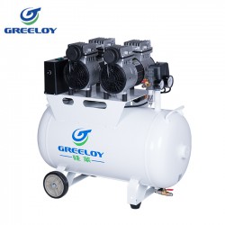 Greeloy GA-62 1.5HP 60L Dental Lab Medical Air Compressor with Check Valve