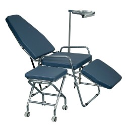 Greeloy GU-P101 Adjustable Foldable Portable Dental Chair + Dental Folding Stool