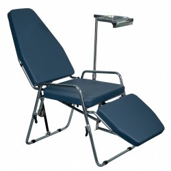 Greeloy GU-P101 Portable Dental Folding Chair Stainless Steel with Portable Operating Light