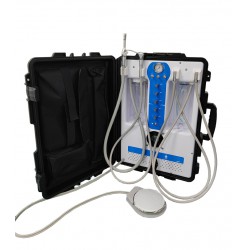 Greeloy GU-P204S Portable Dental Unit with Compressor+ Suction+ Triplex Syringe