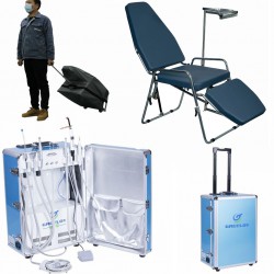 Greeloy GU-P206 Dental Portable Unit + Foldable Chair + Storage Bag Kit