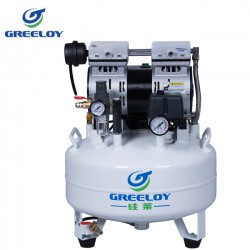 Greeloy® GA-61 600W Dental Lab Medical Oilless Air Compressor with Tank