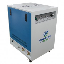 Greeloy® GA-61XY 600W Oil Free Air Compressor with Dryer and Silent Cabinet