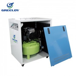 Greeloy® GA-61XY 600W Oil Free Air Compressor with Dryer and Silent Cabinet