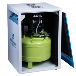 Greeloy® GA-81X 800W/1HP Silent Dental Oilless Air Compressor with Silent Cabinet