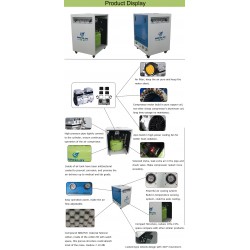 Greeloy® GA-81XY 800W/1HP Silent Dental Oilless Air Compressor with Dryer and Silent Cabinet