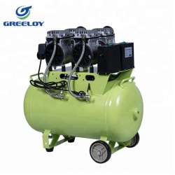 Greeloy® GA-82 2HP Silent Dental Oilless Air Compressor 60L Tank Double Motor