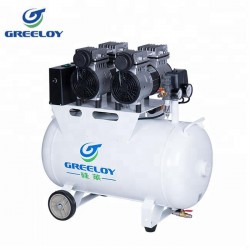 Greeloy® GA-82 2HP Silent Dental Oilless Air Compressor 60L Tank Double Motor
