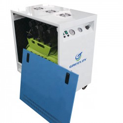 Greeloy® GA-82X 1600W/2HP Silent Dental Oilless Air Compressor with Silent Cabinet