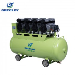 Greeloy® GA-84 4HP Dental Slient Oilless Air Compressor 120L Tank 620L/min