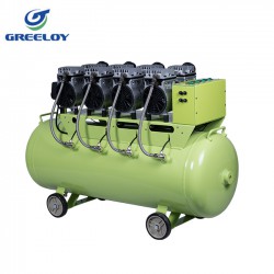 Greeloy® GA-84X 3200W/4HP Silent Dental Oilless Air Compressor with Silent Cabinet