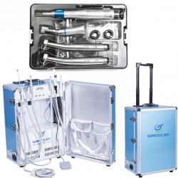 Greeloy® GU-P206 Portable Dental Unit with Compressor & Handpiece Kit