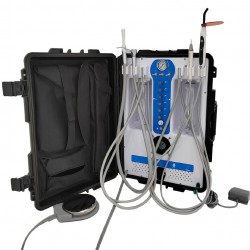 Greeloy® GU-P206S Dental Portable Unit with Compressor + Curing Light + Scaler Handpiece 2/4Holes