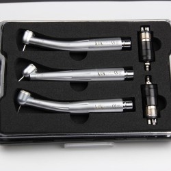 H601 Dental Turbine Handpiece Kit 3 Water Spray Push Button with Coupling