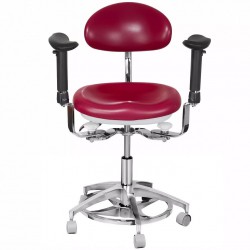 JKS 037 Dental Microscope Stool Surgeon Operator Hygienist Chair with Armrest