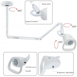 KWS KD-2021W-2 21W Dental Ceiling LED Surgical Lamp Shadowless Exam Inspection Light