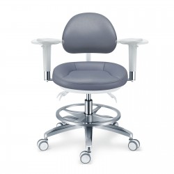 PLST-082-085 Ergonomic Dental Microscope Stool Operator Surgeon Chair with Amrest & Backrest