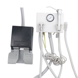 Portable Dental Turbine Unit Working with Compressor