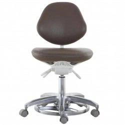 QY DS-FC Dental Operator Stool Dentist Hygienist Assistant Stool with Backrest