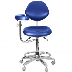 QY-600M-B2 Mobile Dental Assistant Stool Dental Operator Chair with Armrest 360° Rotation