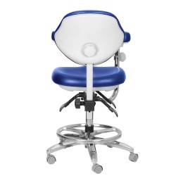 QY-600M-B2 Mobile Dental Assistant Stool Dental Operator Chair with Armrest 360° Rotation