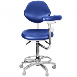 QY-600M-B2 Mobile Dental Assistant Stool Dental Operator Chair with Armrest 360° Rotation