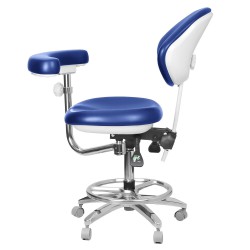 QY-600M-B2 Mobile Dental Assistant Stool Dental Operator Chair with Armrest 360° Rotation