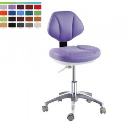 QY-D-90G Dental Assistant Hygienist Chair Dental Operator Stool Microfiber Leather
