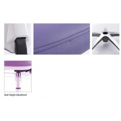 QY-D-90G Dental Assistant Hygienist Chair Dental Operator Stool Microfiber Leather
