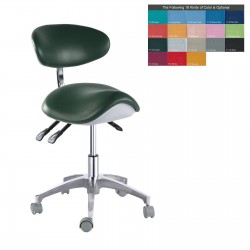 QY-MA1-S Dental Operator Saddle Chair PU Leather Dentist Hygienist Stool Adjustable