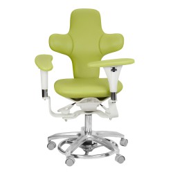 QY-MDS-E3 Dental Microscope Operator Stool Ergonomic Dentist Surgeon Stool PU Leather