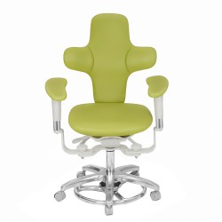 QY-MDS-E3 Dental Microscope Operator Stool Ergonomic Dentist Surgeon Stool PU Leather