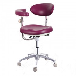 QY600-1 Dental Operator Stool Doctor Operator Stool Chair with Armrest PU Leather