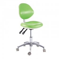 QY600D Dental Operator Chair Dentist Stool Assistant Chair with Backrest PU Leather