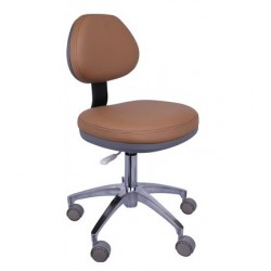 QY® Dental Operator Stool Dentist Assistant Seating Chair with Backrest Adjustable