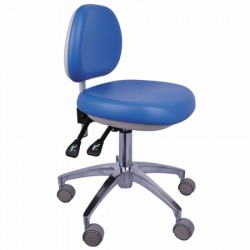 QY® QY-500 Ergonomic Dentists Operator Stool Hygienist Chair with Backrest PU Leather