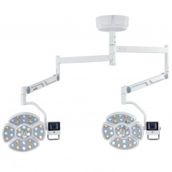 Saab KY-P139-2 Ceiling Mounted Dental Medical Surgical Lamp 64 LEDs Double Heads